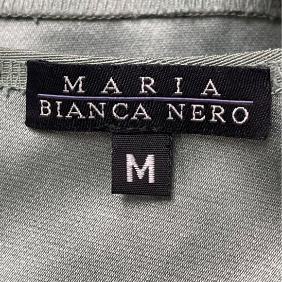 Maria Bianca Nero Womens Green Sleeveless Sheath Back Cutout Dress Sz M - Picture 6 of 8